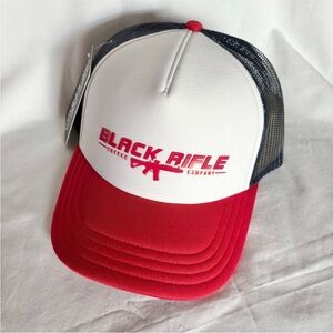 NWT Black Rifle Coffee Company Trucker Hat in Red and Black